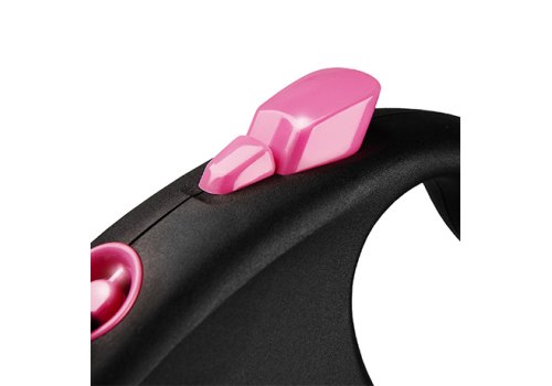flexi Black Design S tape 5 m, for dogs up to 15 kg / Рулетка флекси для собак весом до 15 кг, лента 5 м