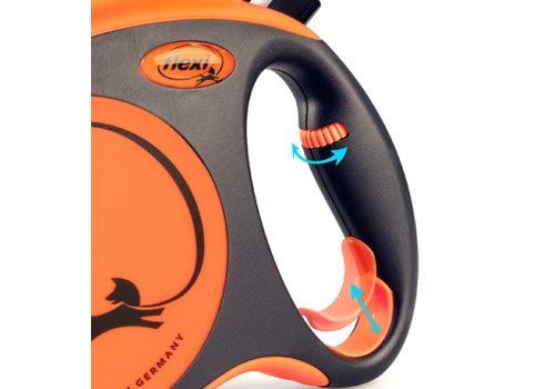 flexi Xtreme M tape 5 m, for dogs up to 35 kg / Рулетка флекси для собак весом до 35 кг, лента 5 м