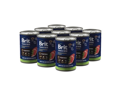 Brit Puppy Premium by Nature / Консервы Брит для Щенков всех пород Телятина (цена за упаковку)