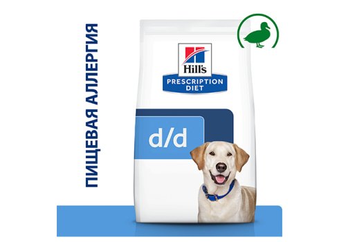 Hills Prescription Diet d\d Food Sensitivities Duck & Rice / Лечебный корм Хиллс для собак при Пищевой Аллергии Утка рис
