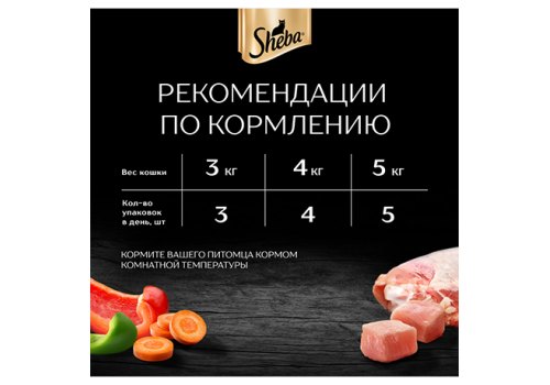 Sheba Natures / Паучи Шеба для кошек Курица и Паприка Паучи (цена за упаковку)