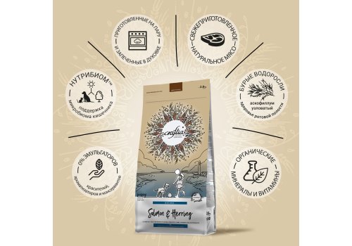 Craftia Natura Puppy Medium & Large Breed Salmon & Herring / Сухой корм Крафтия для Щенков Средних и Крупных пород Лосось сельдь