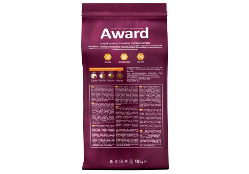 Award Adult Sterilized / Сухой корм Авард для взрослых Стерилизованных кошек Белая рыба семя льна клюква цикорий