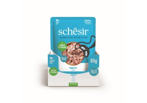 Schesir Tuna / Влажный корм Паучи Шезир для кошек Тунец (цена за упаковку)