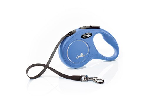 flexi New Classic S tape 5 m, for dogs up to 15 kg / Рулетка флекси для собак весом до 15 кг, лента 5 м