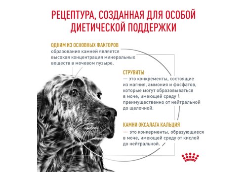 Royal Canin Urinary S/O LP18 / Ветеринарный сухой корм Роял Канин Уринари для собак Мочекаменная болезнь (струвиты, оксалаты)