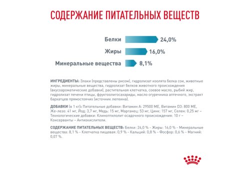 Royal Canin Hypoallergenic Small Dog HSD24 / Ветеринарный сухой корм Роял Канин Гипоаллергенный для собак Мелких пород с Пищевой аллергией и непереносимостью