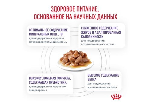 Royal Canin Neutered Balance / Ветеринарный влажный корм (Консервы-Паучи) Роял Канин Ньютеред Баланс для Кастрированных котов и Стерилизованных кошек Склонных к полноте (цена за упаковку)