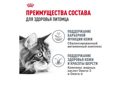 Royal Canin Hair & Skin Care / Сухой корм Роял Канин Хэйр & Скин Кэа для кошек Здоровая кожа и шерсть