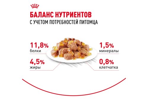 Royal Canin Instinctive Jelly / Влажный корм (Консервы-Паучи) Роял Канин Инстинктив для Взрослых кошек старше 1 года в Желе (цена за упаковку)