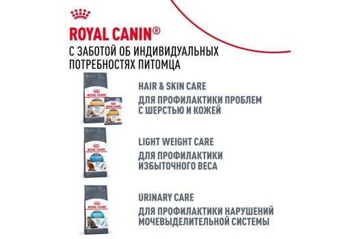 Royal Canin Hairball Care / Влажный корм (Консервы-Паучи) Роял Канин Хэйрбол Кэа для кошек Вывод волосяных комочков (цена за упаковку)