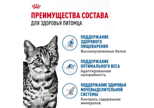 Royal Canin Indoor / Влажный корм (Консервы-Паучи) Роял Канин Индор для Стерилизованных кошек Живущих в помещении в Соусе (цена за упаковку)