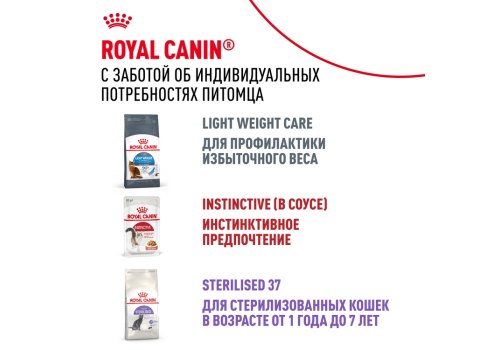 Royal Canin Indoor / Влажный корм (Консервы-Паучи) Роял Канин Индор для Стерилизованных кошек Живущих в помещении в Соусе (цена за упаковку)