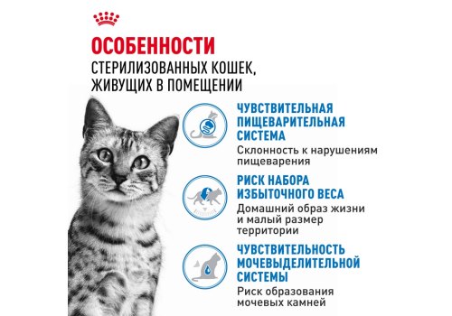 Royal Canin Indoor / Влажный корм (Консервы-Паучи) Роял Канин Индор для Стерилизованных кошек Живущих в помещении Паштет (цена за упаковку)