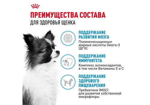 Royal Canin X-Small Puppy / Сухой корм Роял Канин Икс-Смолл Паппи для Щенков мелких пород