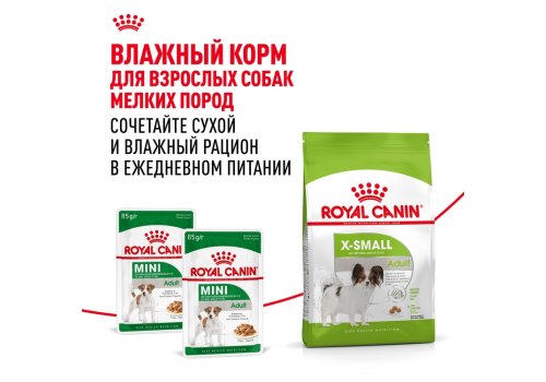 Royal Canin X-Small Adult / Сухой корм Роял Канин Икс-Смолл Эдалт для Взрослых собак мелких пород