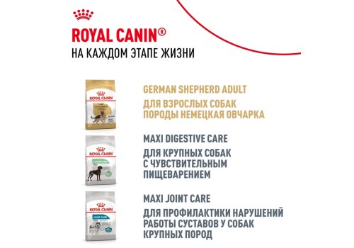 Royal Canin Breed dog German Shepherd Puppy / Сухой корм Роял Канин для Щенков породы Немецкая Овчарка в возрасте до 15 месяцев