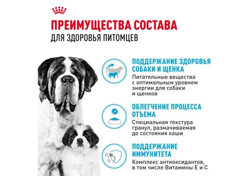 Royal Canin Giant Starter / Сухой корм Роял Канин Джайнт Стартер для Щенков Гигантских пород в возрасте до 2 месяцев