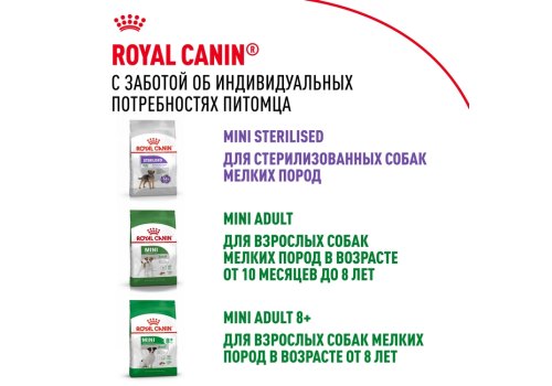 Royal Canin Mini Puppy / Сухой корм Роял Канин Мини Паппи для Щенков Мелких пород в возрасте от 2 до 10 месяцев