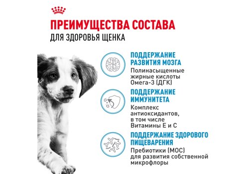 Royal Canin Medium Puppy / Сухой корм Роял Канин Медиум Паппи для Щенков Средних пород в возрасте от 2 до 12 месяцев