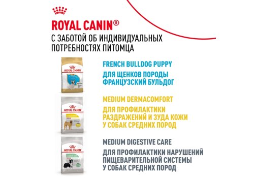 Royal Canin Breed dog French Bulldog Adult / Сухой корм Роял Канин для взрослых собак породы Французский Бульдог старше 1 года