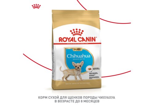 Royal Canin Breed dog Chihuahua Junior / Сухой корм Роял Канин для Щенков породы Чихуахуа в возрасте до 8 месяцев