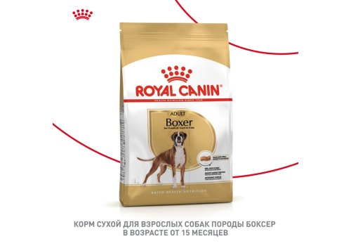Royal Canin Breed dog Boxer Adult / Сухой корм Роял Канин для взрослых собак породы Боксер старше 15 месяцев
