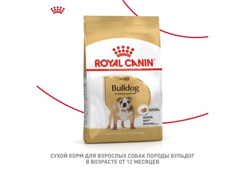 Royal Canin Breed dog Bulldog Adult / Сухой корм Роял Канин для взрослых собак породы Английский Бульдог старше 1 года