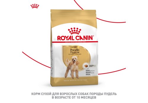 Royal Canin Breed dog Poodle Adult / Сухой корм Роял Канин для взрослых собак породы Пудель старше 10 месяцев