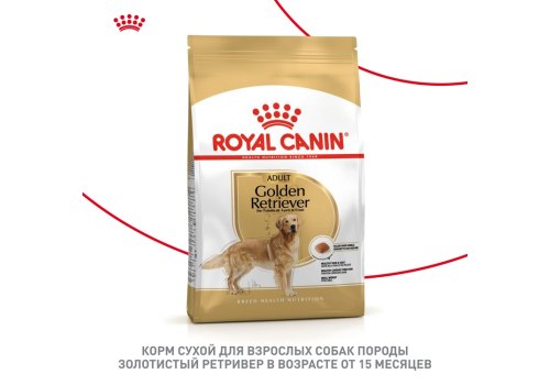 Royal Canin Breed dog Golden Retriever Adult / Сухой корм Роял Канин для взрослых собак породы Голден Ретривер старше 15 месяцев