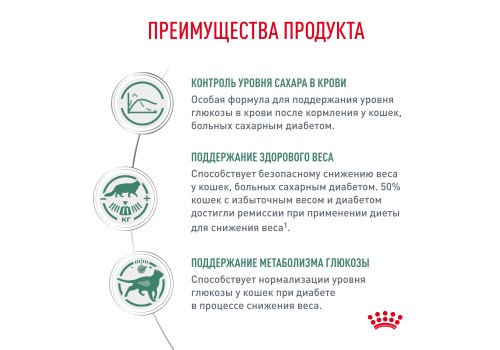 Royal Canin Diabetic / Ветеринарный влажный корм (Консервы-Паучи) Роял Канин Диабетик для кошек Сахарный диабет (цена за упаковку)