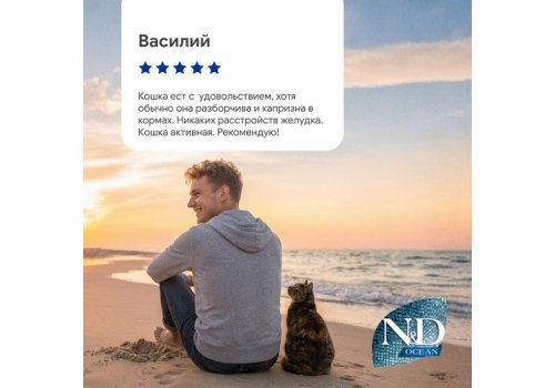 Farmina N&D Ocean Line Adult Herring Pumpkin & Orange / Сухой Беззерновой корм Фармина для взрослых кошек Сельдь с Тыквой и Апельсином