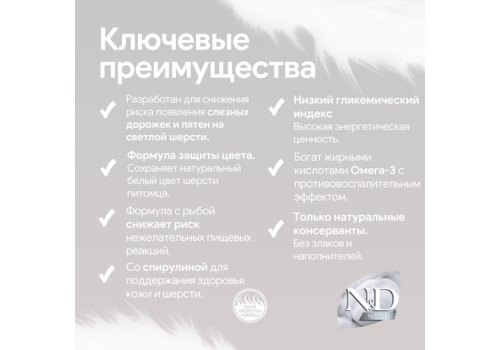Farmina N&D White Sea Bass Spirulina & Fennel Adult Mini / Сухой корм Фармина для взрослых собак Мелких пород Сибас и фенхель