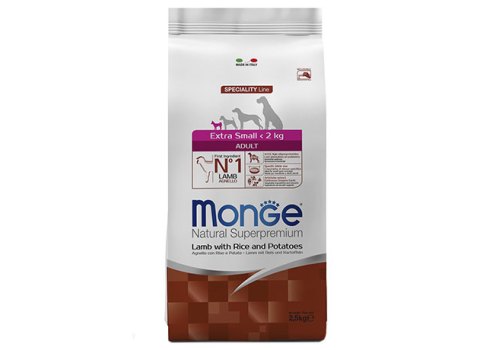 Monge Dog Speciality Extra Small Lamb & Rice / Сухой корм Монж Спешиалити для взрослых собак Миниатюрных пород Ягненок с рисом и картофелем