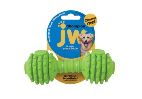 JW Chompion / Игрушка для собак Гантель с Шипами каучук