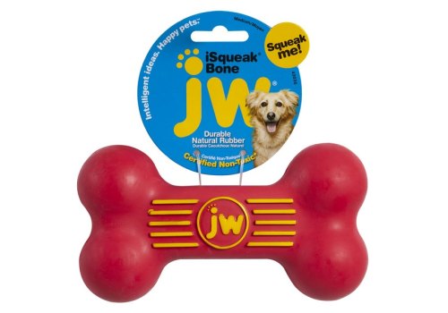 JW iSqueak Bone / Игрушка для собак Косточка с Пищалкой каучук
