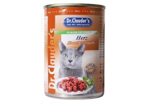 Dr.Clauder's / Консервы Доктор Клаудерс для кошек Кусочки в соусе с Сердцем (цена за упаковку)