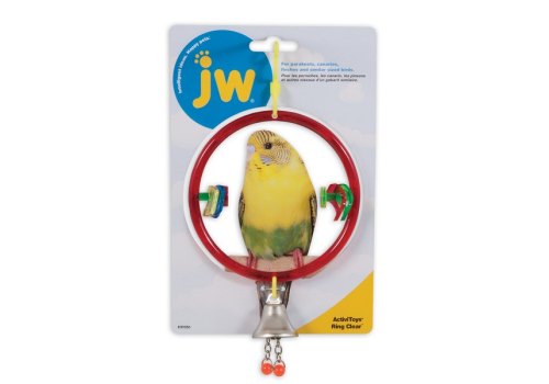 JW Ring Clear / Игрушка для птиц Кольцо с колокольчиком пластик