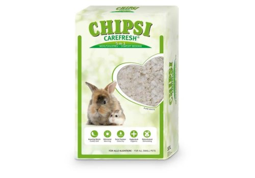 Chipsi Carefresh Pure White / Бумажный наполнитель-подстилка Чипси Кэафреш для мелких домашних животных и птиц Белый