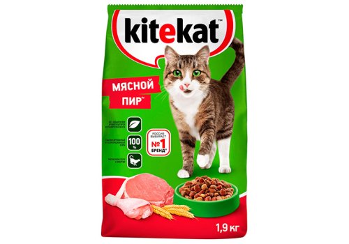 Kitekat Китикет Сухой корм для кошек Мясной пир