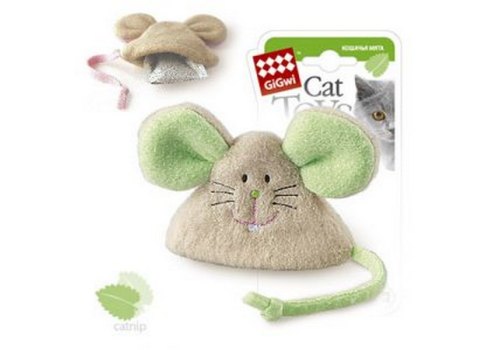 GiGwi Cat Toys / Игрушка Гигви для кошек Мышка с Кошачьей мятой