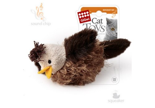 GiGwi Cat Toys / Игрушка Гигви для кошек Птичка со звуковым чипом