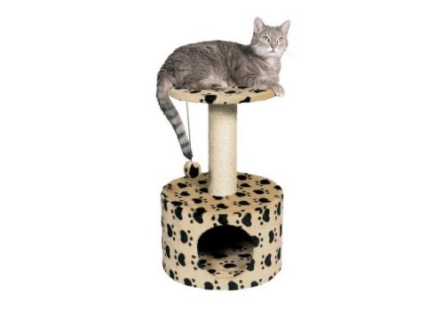 Trixie / Домик для кошек Трикси "Toledo" "Кошачьи Лапки" Бежевый высота