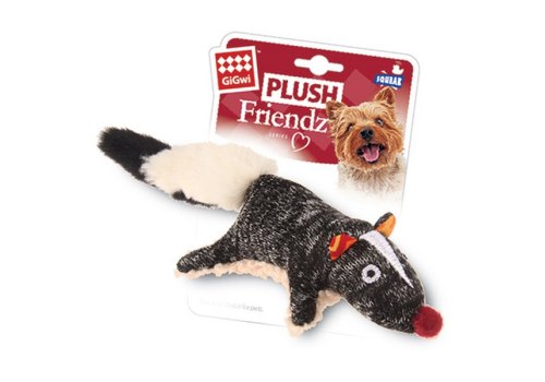 GiGwi Dog Plush Friendz / Игрушка Гигви для собак Скунс с пищалкой