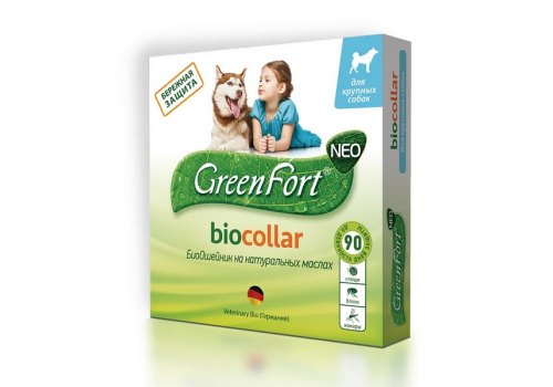 Green Fort Neo Biocollar / БиоОшейник Грин Форт Нео от Эктопаразитов для Крупных собак