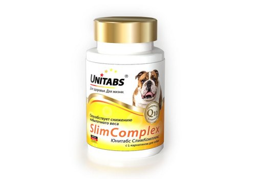 Unitabs Slim Complex UT c Q10 / Витаминно-минеральный комплекс Юнитабс для собак с L-карнитином
