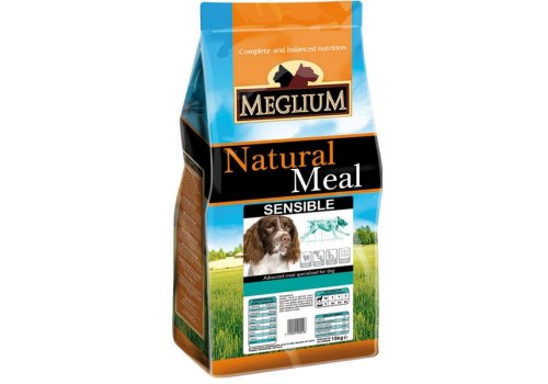 Meglium Sensible / Сухой корм Меглиум для взрослых собак с Чувствительным пищеварением Ягненок Рис