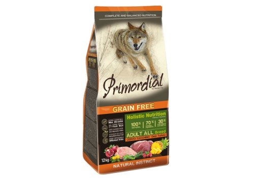 Primordial Adult Grain Free Holistic / Сухой корм Примордиал Беззерновой для собак Оленина Индейка