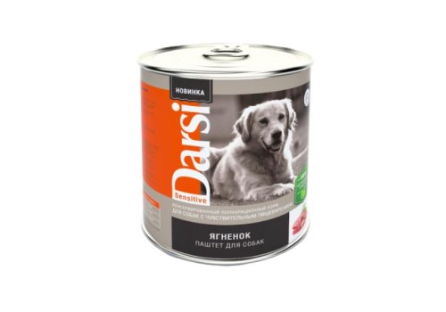 Darsi Sensitive / Паштет Дарси для собак с Чувствительным пищеварением Ягненок (цена за упаковку)