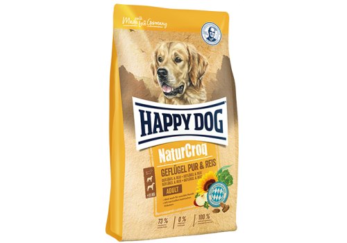 Happy Dog NaturCroq Adult Geflugel Pur & Reis / Сухой корм Хэппи Дог НатурКрок Птица с рисом